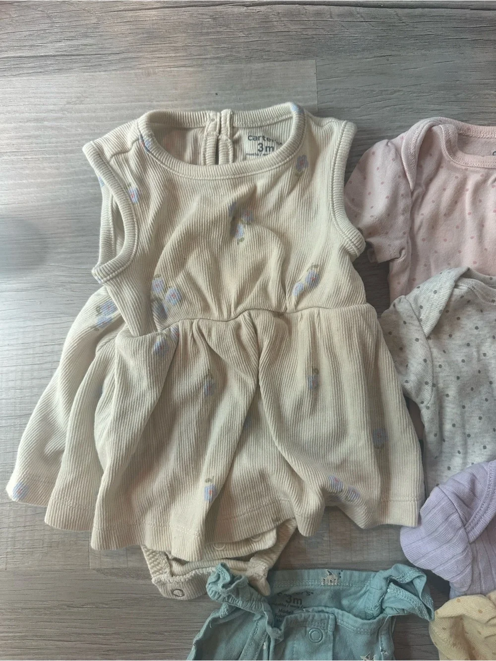 Pastel Baby Girl Clothing Lot in Pink, Peach, Lavender - 0-3 month